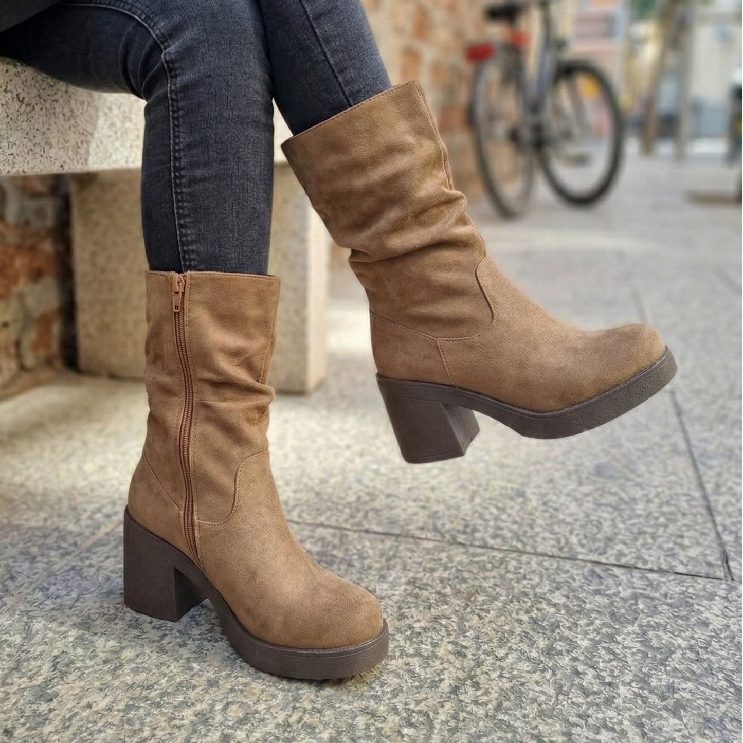 Bota Alta de Mujer Camel (BT31.Ca)