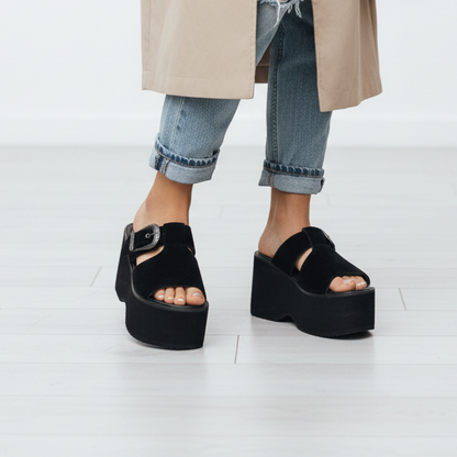 Sandalia de mujer negra (SL52.N)