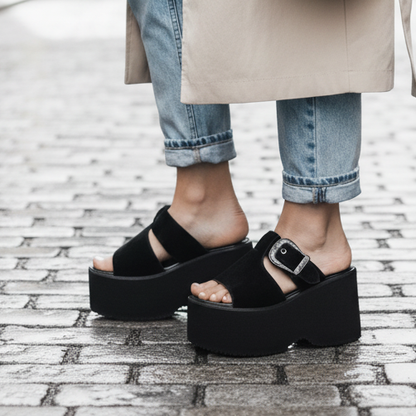 Sandalia de mujer negra (SL52.N)