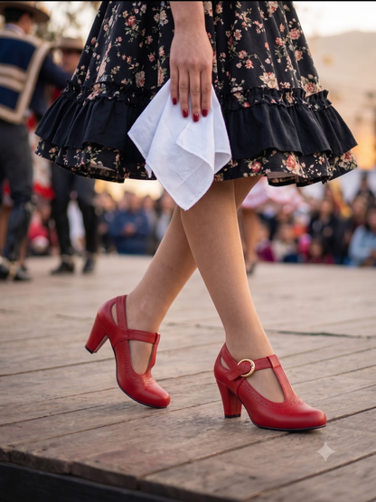 Zapato de Mujer Cueca ROJO (CC26.RJ)