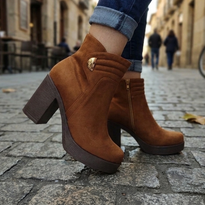 Botin de Mujer Camel alto (BA101.Ca)