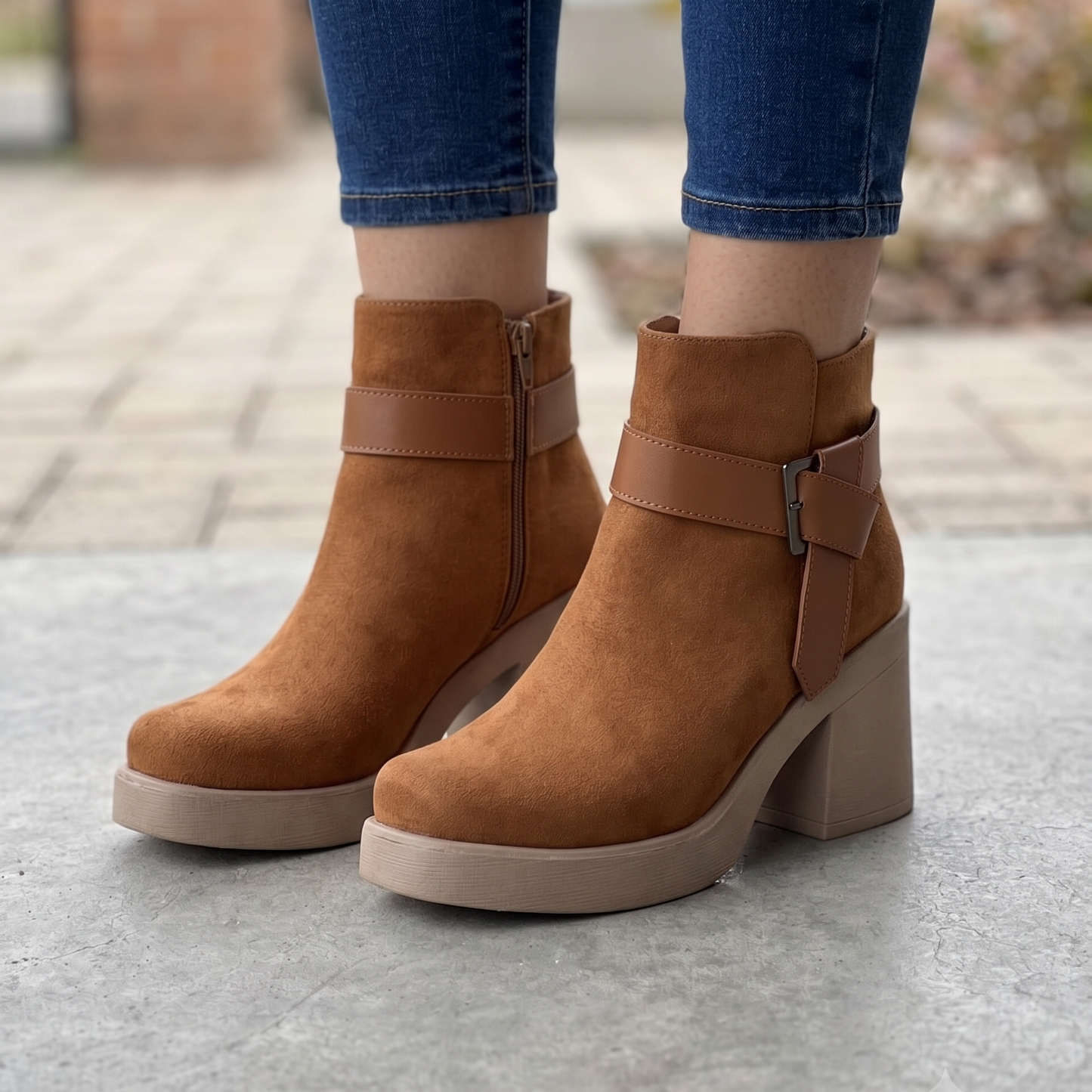 Botin de Mujer Camel Alto (BA152.Ca)
