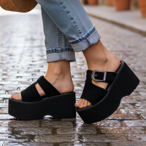 Sandalia de mujer negra (SL52.N)