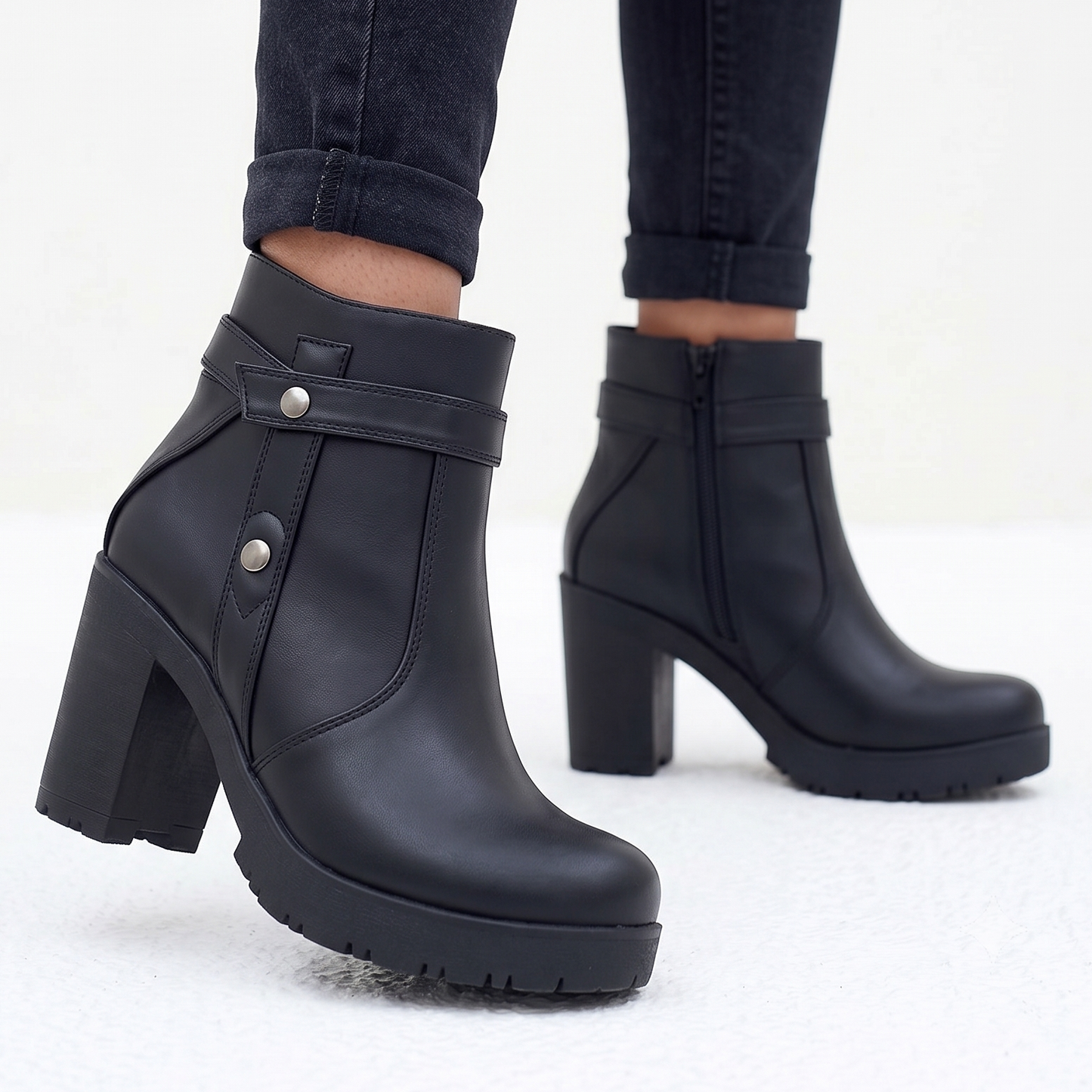 Botin De Mujer Negro Alto (BA141.E)