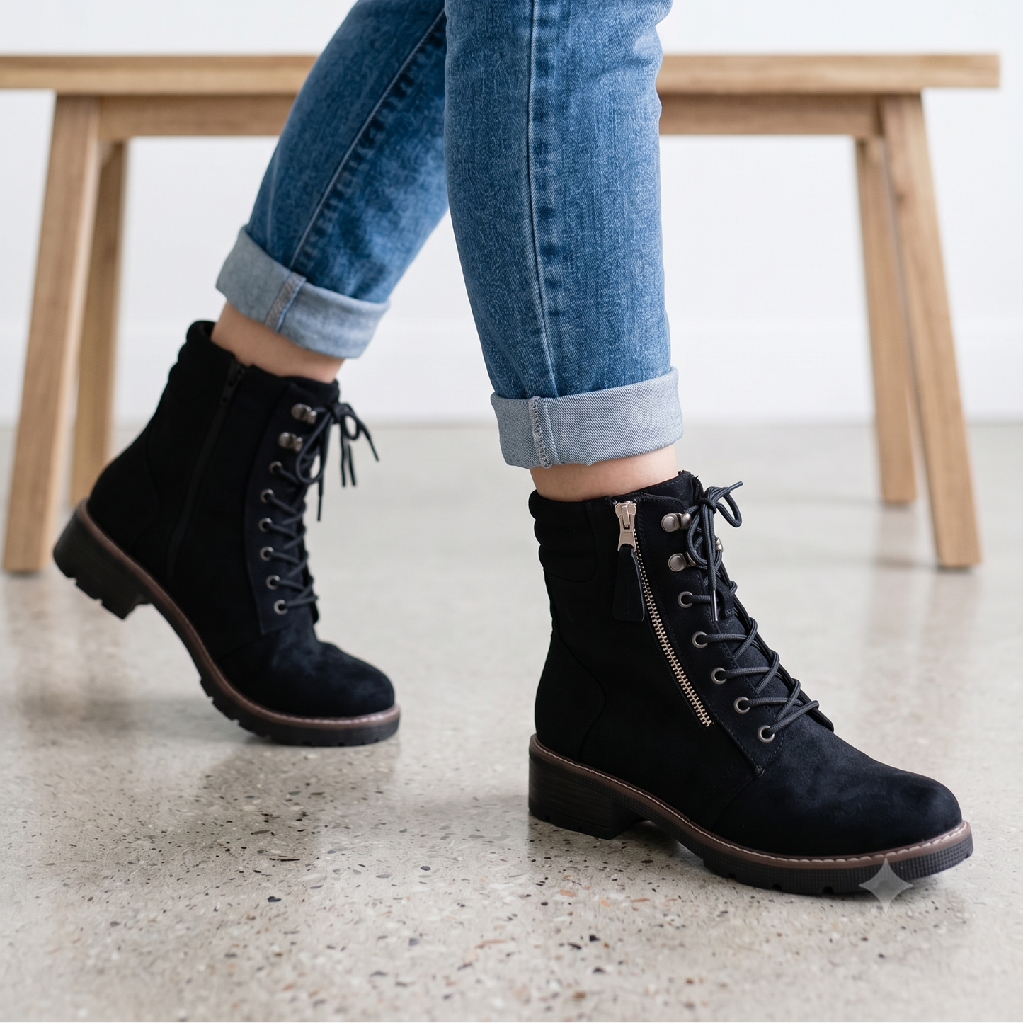 Botin de Mujer Negro Bajo (BA156.N)