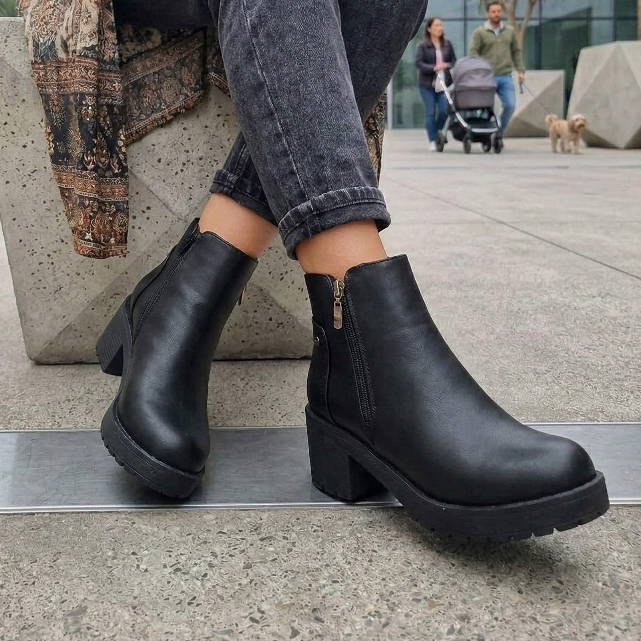 Botin De Mujer Charol (BA104.N)