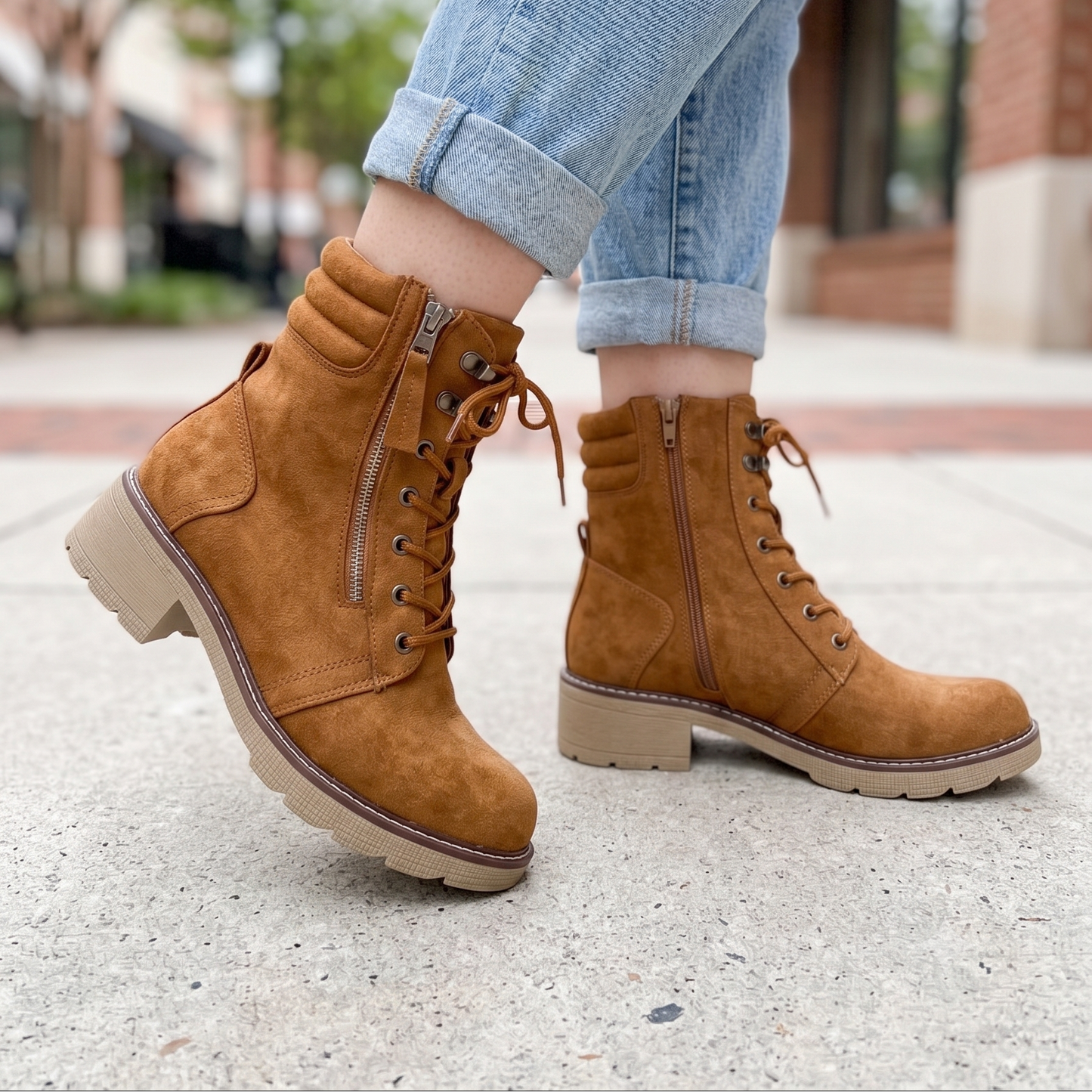 Botin de Mujer Camel Bajo (BA156.CA)