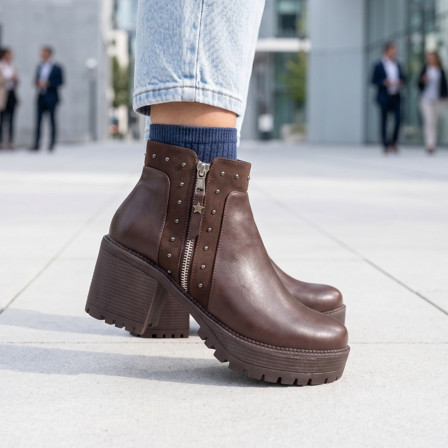 Botin De Mujer Cafe (BA444.EF)
