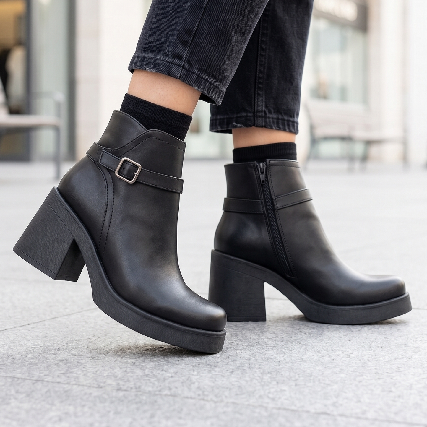 Botin De Mujer Negro (BA123.E)