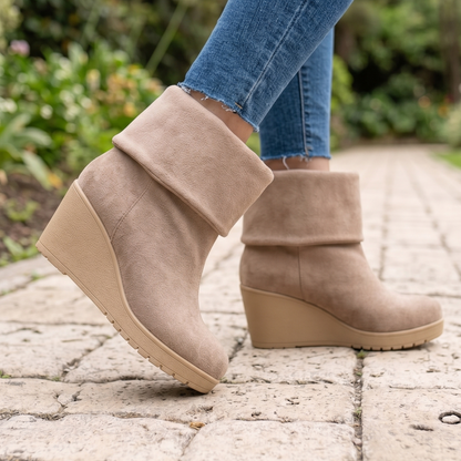 Botin Mujer Papa Gamuza Cuña (BA160.U)