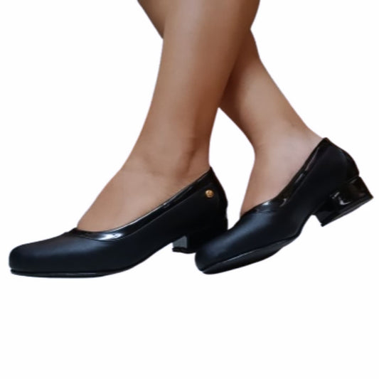 Zapatos de mujer bajitos negro (E13.N)