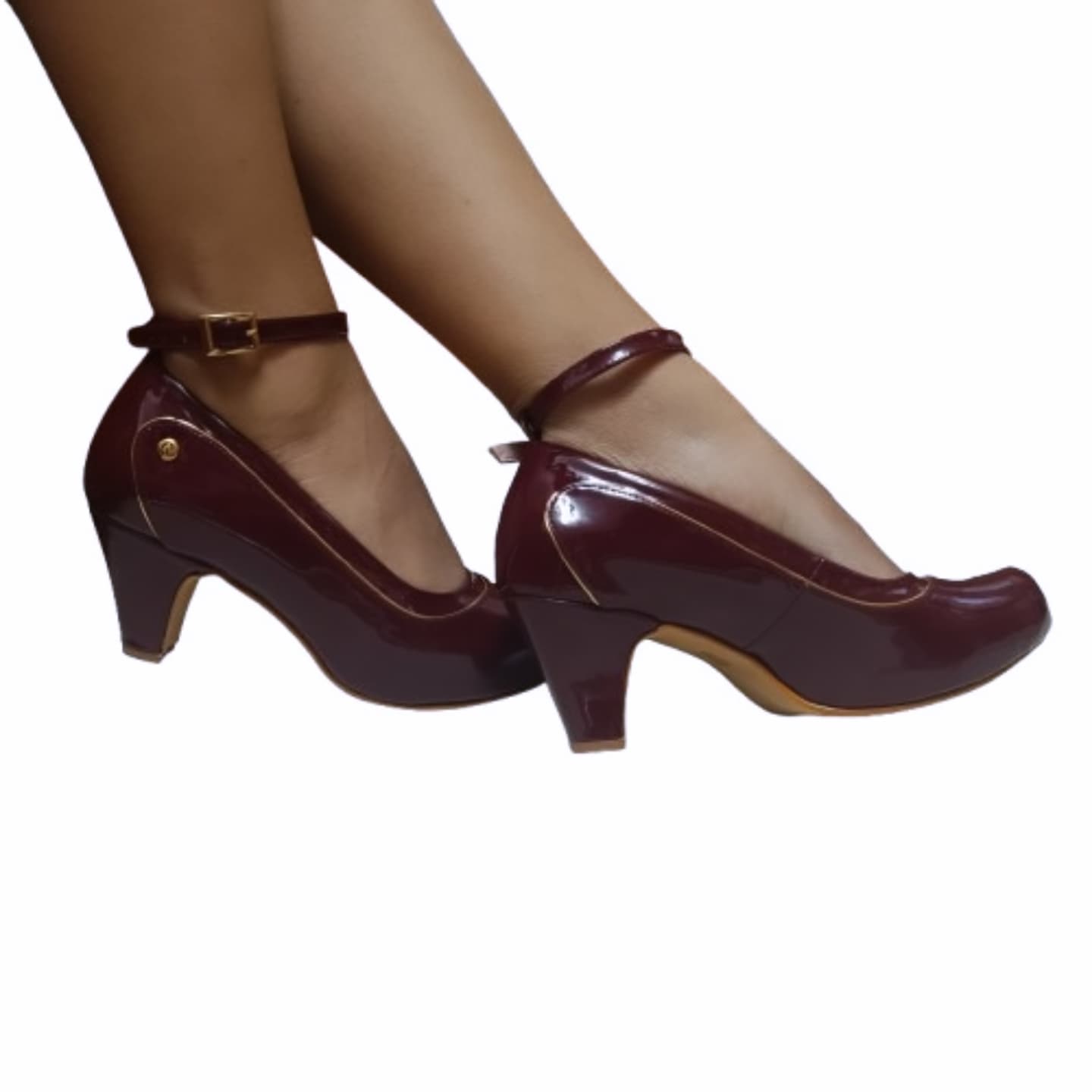 Zapato de mujer Charol vino bajo (H5.V)