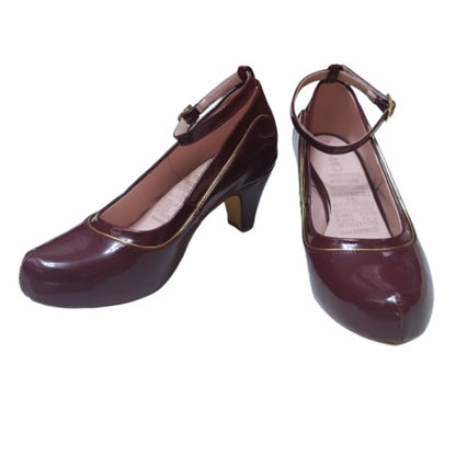 Zapato de mujer Charol vino bajo (H5.V)