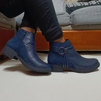 Botin de Mujer Bajo Azul (BB5.Az)