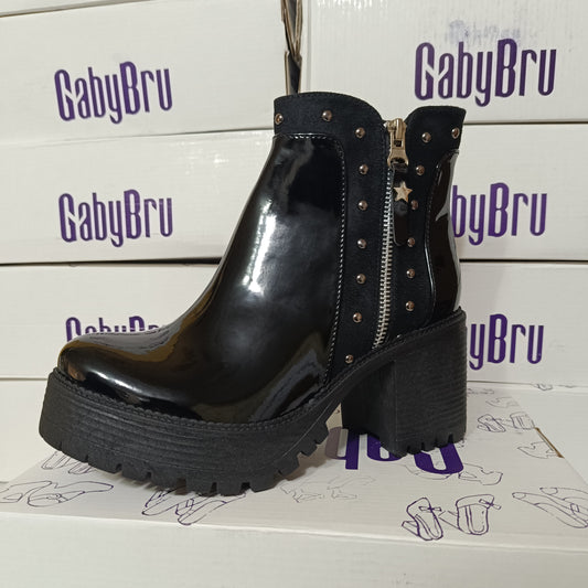 Botin de Mujer Negro Charol (BA44.H)