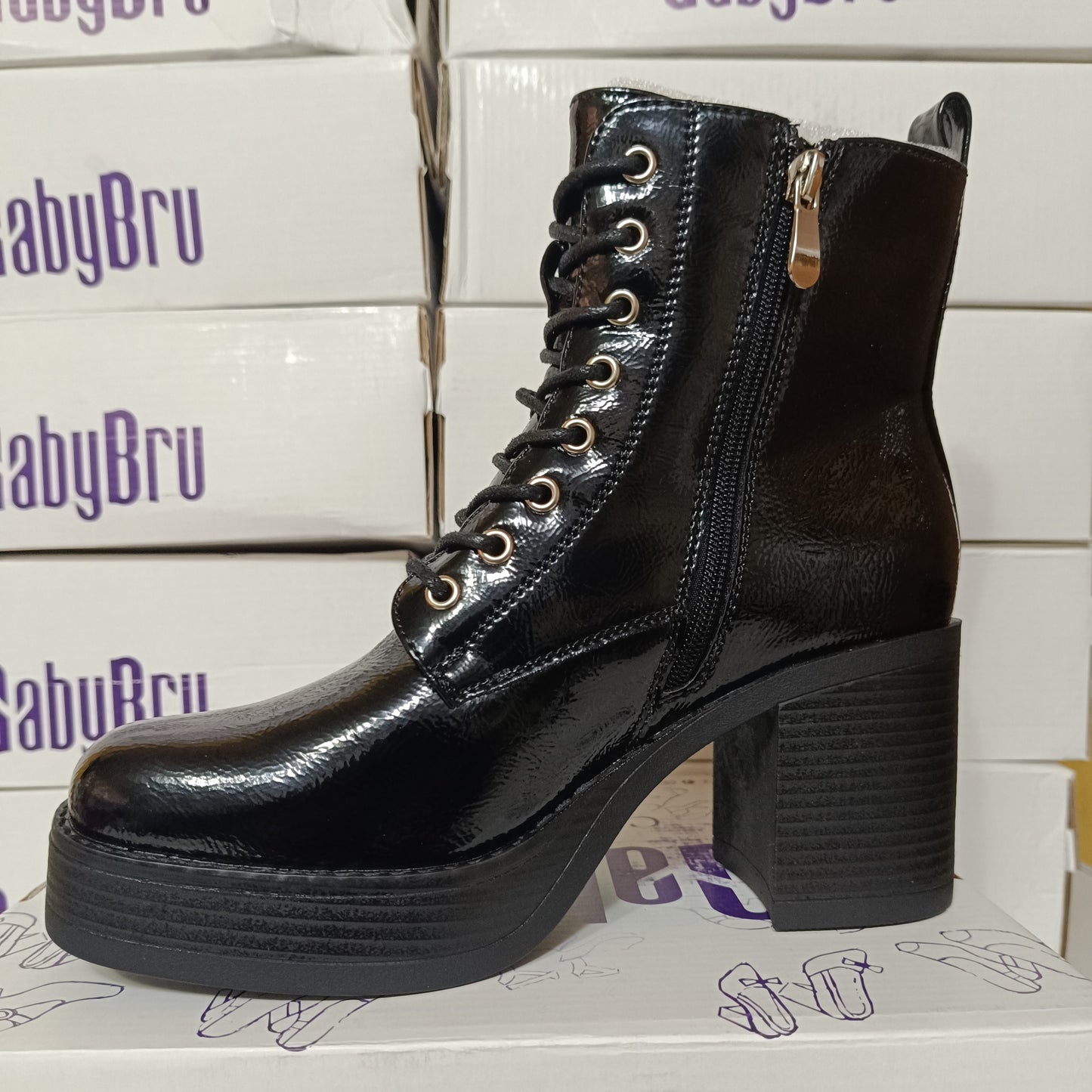 Botin de Mujer Caña Charol (BA71.H)