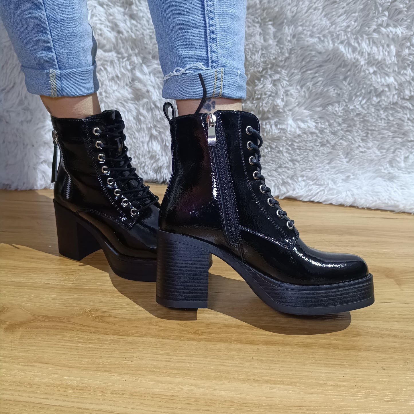 Botin de Mujer Caña Charol (BA71.H)