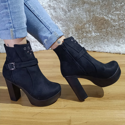 Botin de Mujer Negro Alto (BA60.N)