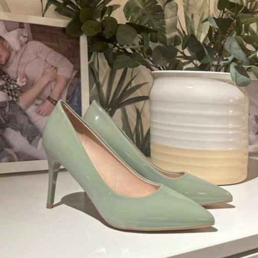 Zapatos de mujer Verde Agua (SA19.Va) - Gabybru Calzados