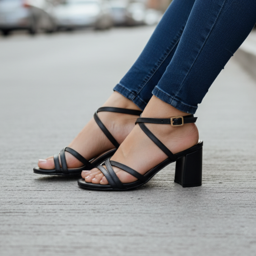 Sandalia de mujer negro (SL100.N)