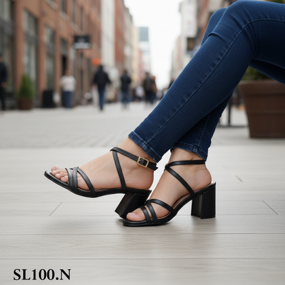 Sandalia de mujer negro (SL100.N)