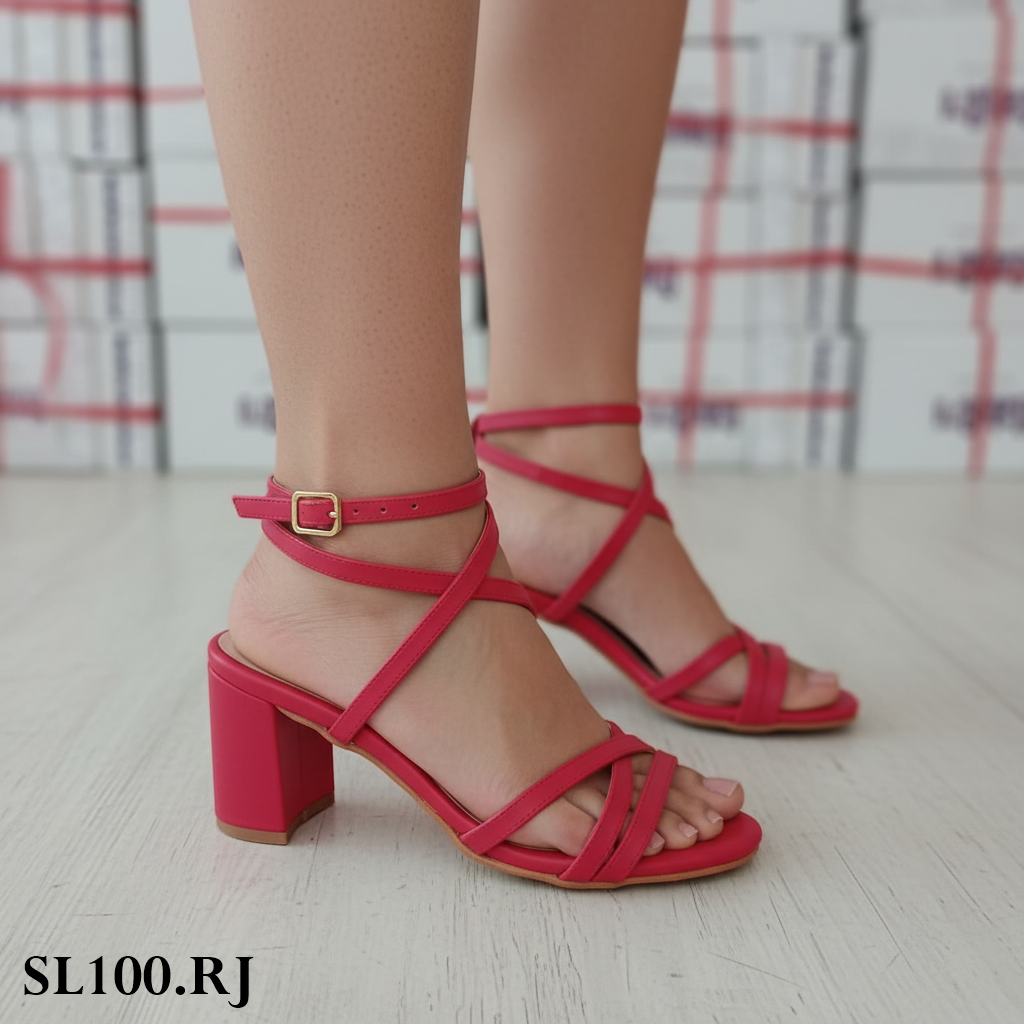 Sandalia de mujer Rojo (SL100.RJ)