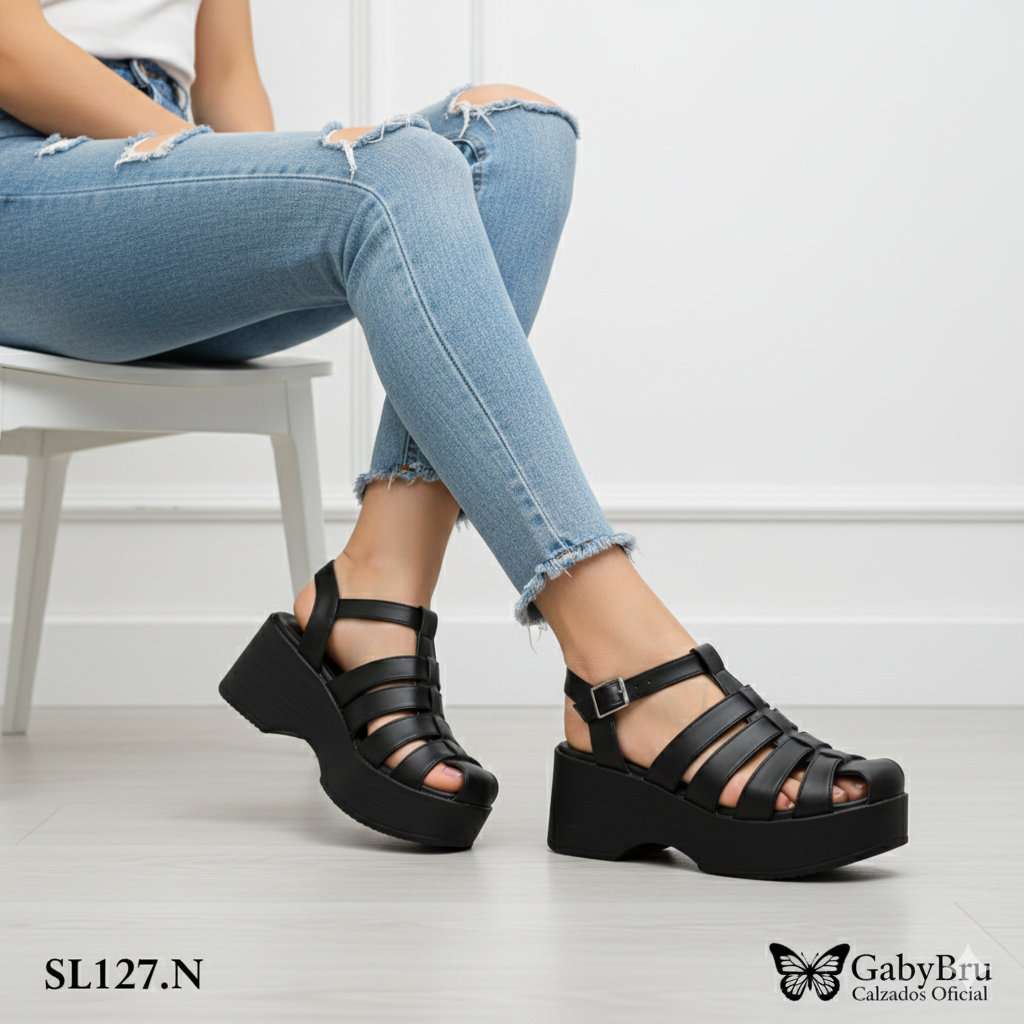 Sandalia Mujer Calada (SL127.E)
