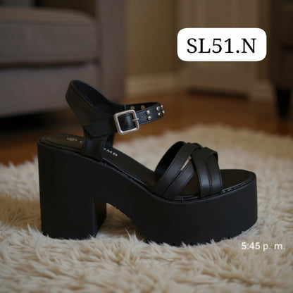 Sandalia de mujer negra (SL51.N)