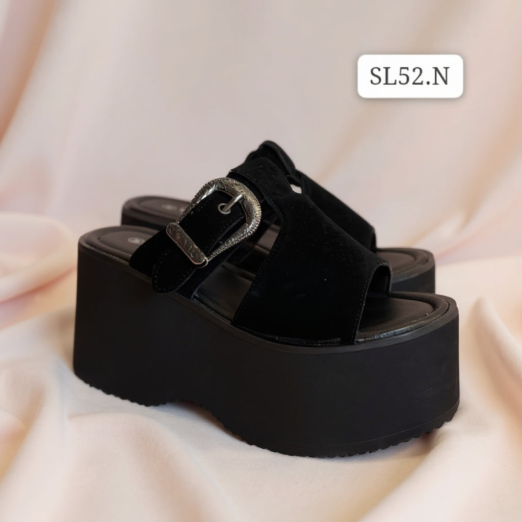 Sandalia de mujer negra (SL52.N)
