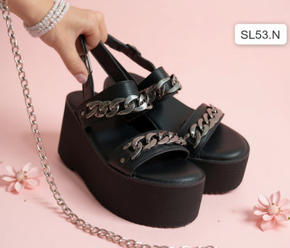 Sandalia de mujer negra (SL53.N)