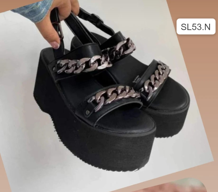 Sandalia de mujer negra (SL53.N)