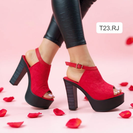 Sandalia de mujer Roja (T23.RJ)