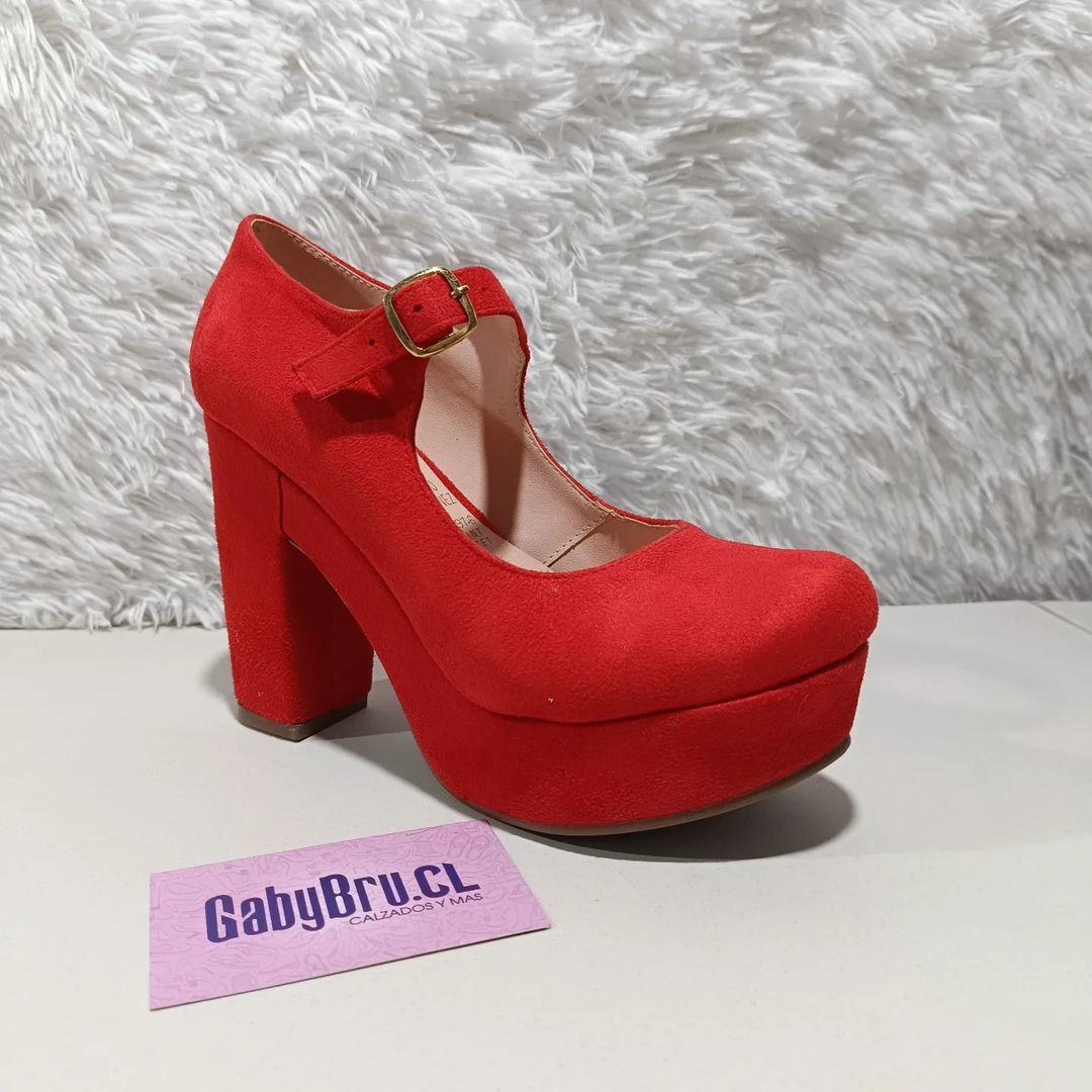 Zapato Abierto Rojo de mujer(SL41.RJ) - Gabybru Calzados