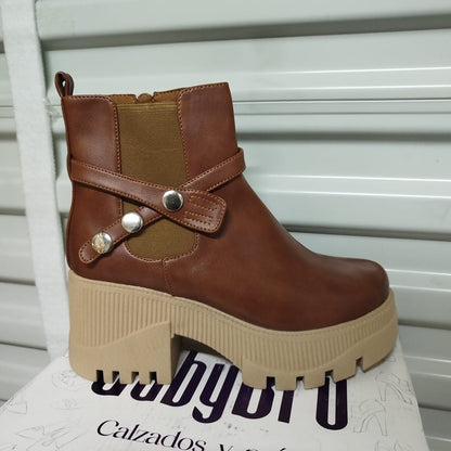 Botin de mujer Caramel Alto (BA41.Cr)