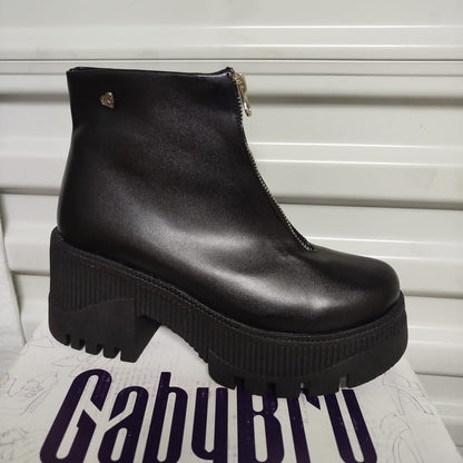 Botin de Mujer negra alto medio (BA117.N)