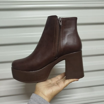 Botin De Mujer Alto Cafe (BA76.MR)