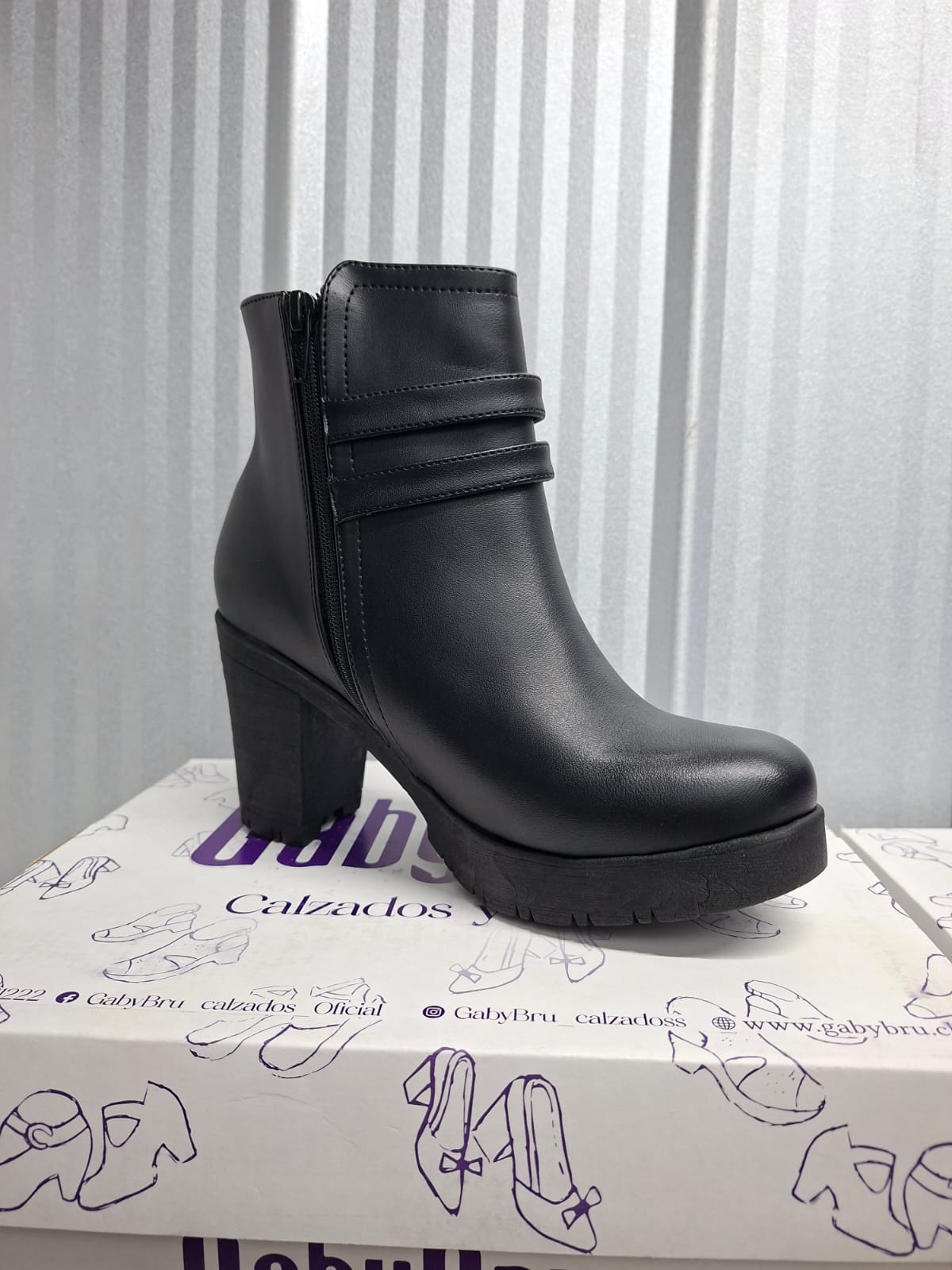 Botin de Mujer Negro Alto (BA155.E)