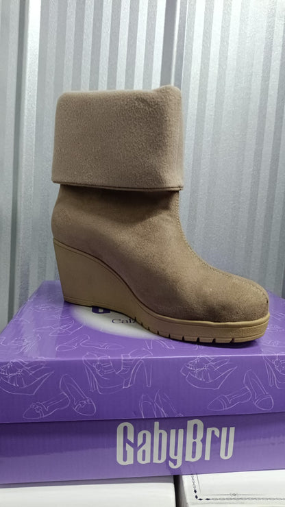 Botin Mujer Papa Gamuza Cuña (BA160.U)