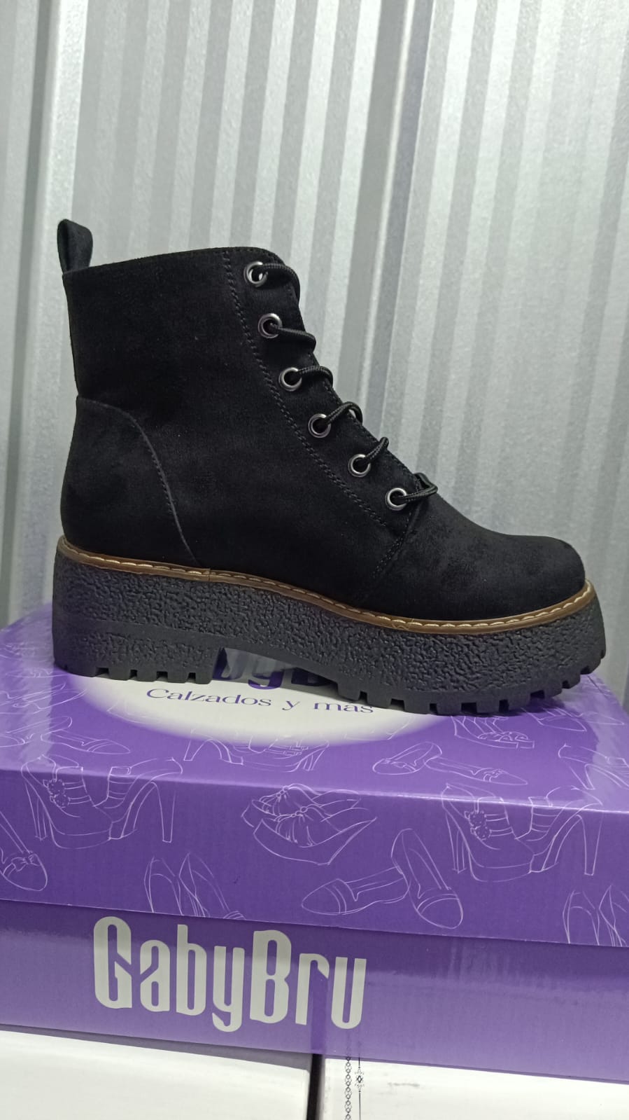 Botin Mujer Negro Gamuza (BA161.N)