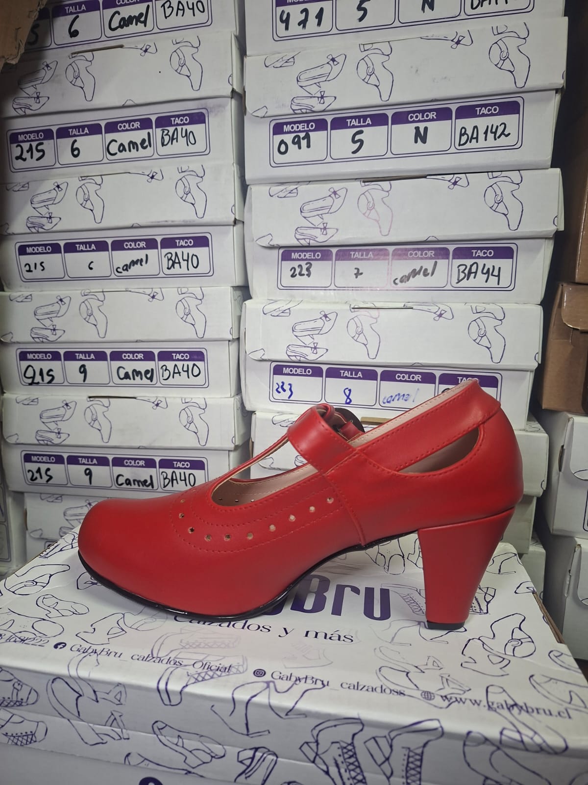 Zapato de Mujer Cueca ROJO (CC26.RJ)