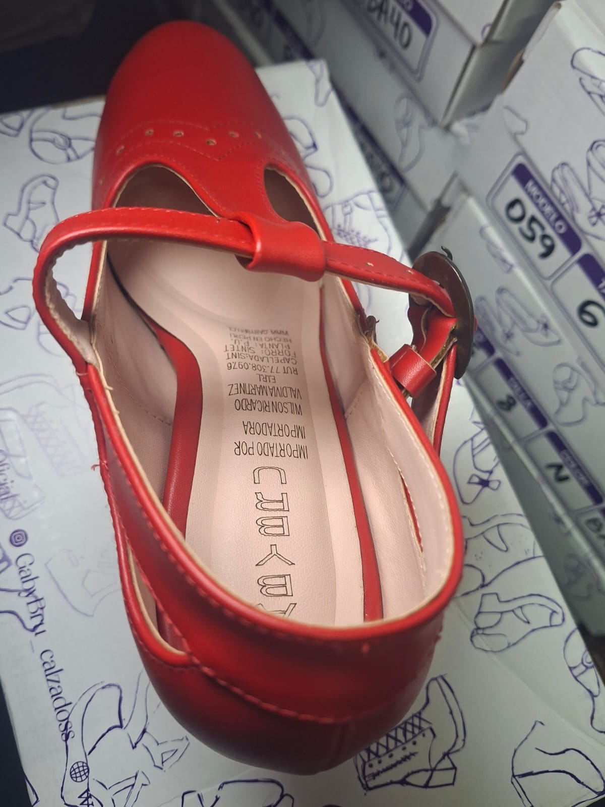 Zapato de Mujer Cueca ROJO (CC26.RJ)