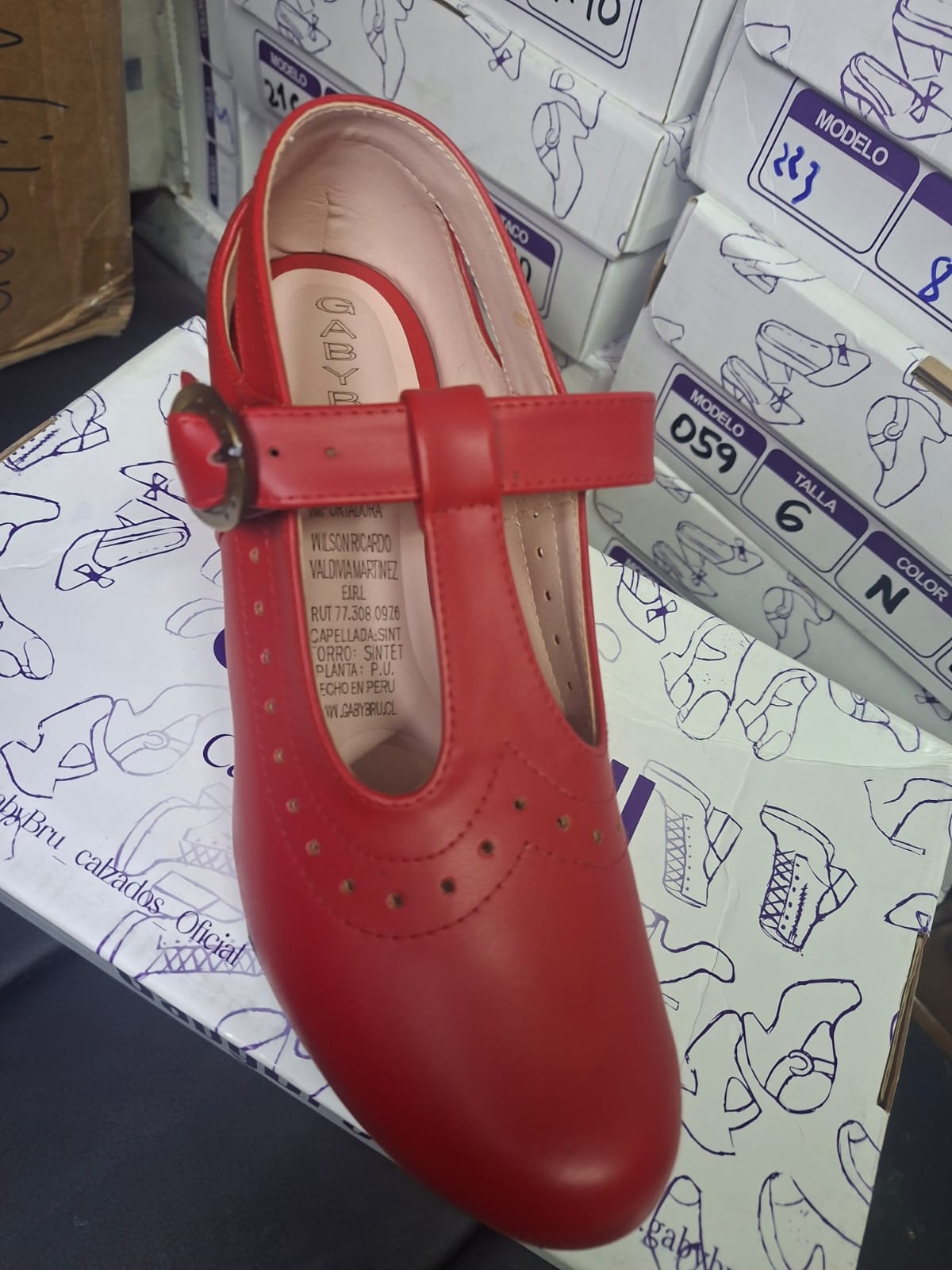 Zapato de Mujer Cueca ROJO (CC26.RJ)