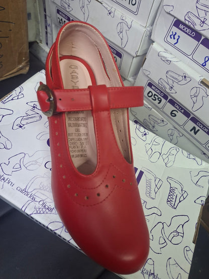 Zapato de Mujer Cueca ROJO (CC26.RJ)