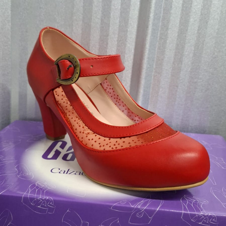 Zapato de Mujer Cueca Rojo (CC37.RJ)