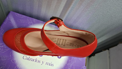 Zapato de Mujer Cueca Rojo (CC37.RJ)