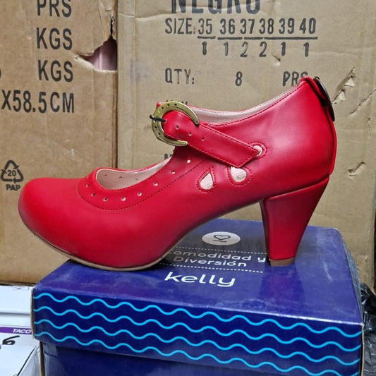 Zapato de Mujer Cueca Rojo (CC126.RJ)