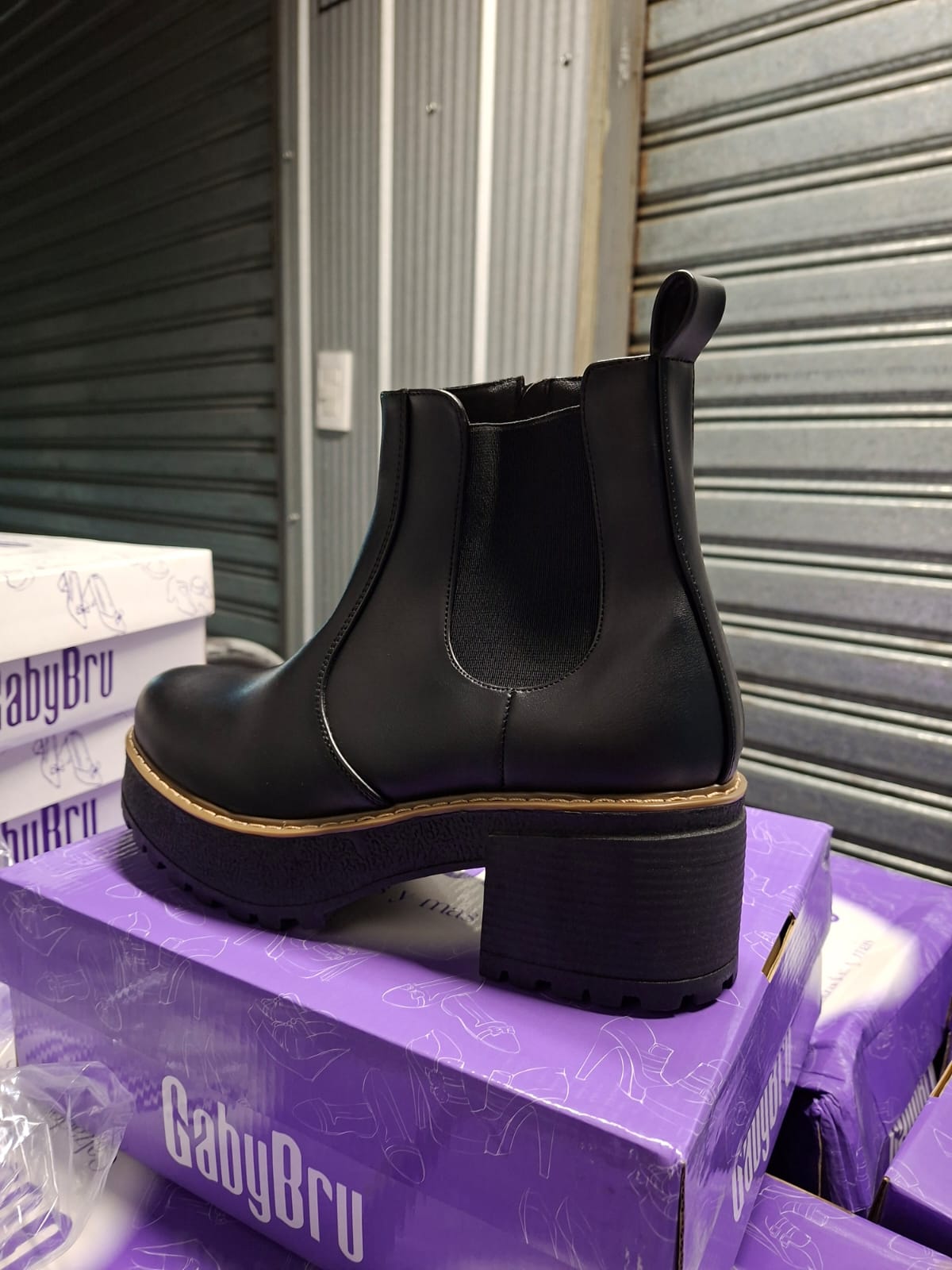 Botines de Mujer Negro Plataforma (BA158.E)