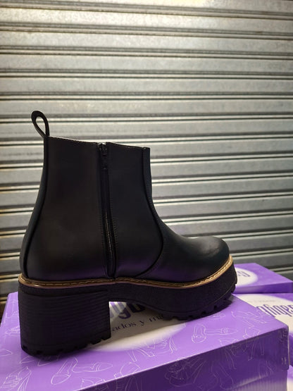Botines de Mujer Negro Plataforma (BA158.E)
