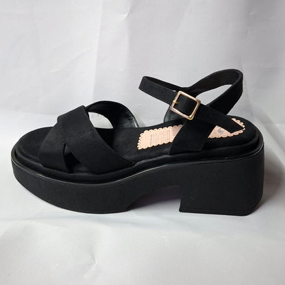 Sandalia Mujer Cruzadas Plataforma (SL152.N)