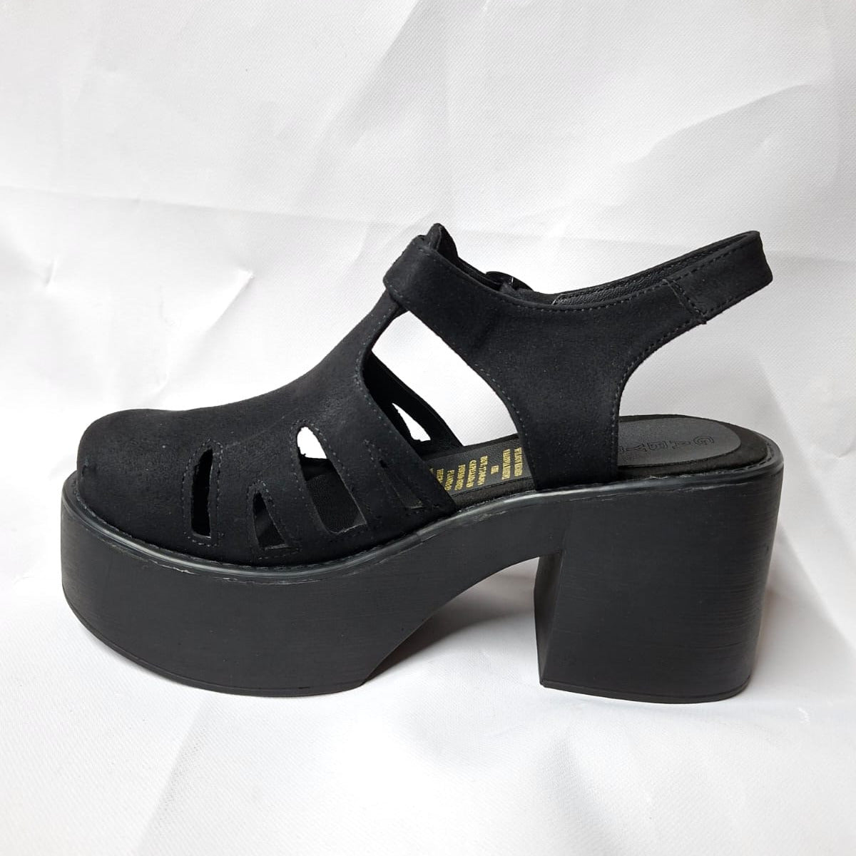 Sandalia de Mujer Negra Alta (SL170.N)